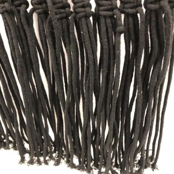 Boho Macrame Knitted Crossbody Bag, Medium, NEW - Picture 3 of 8